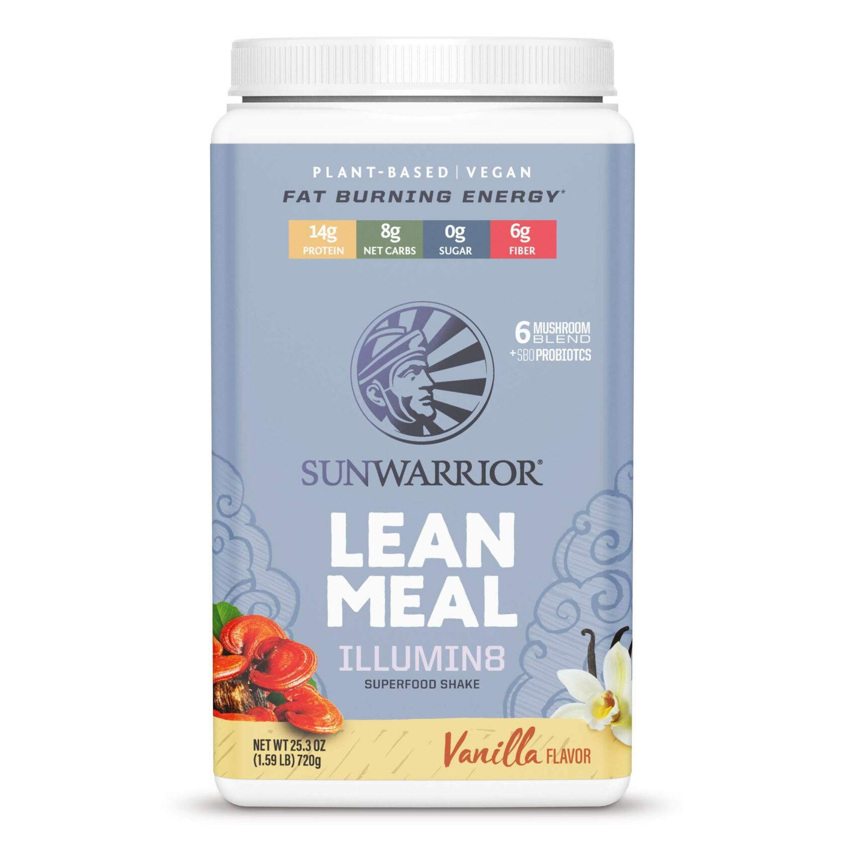 Sunwarrior Shape Lean Superfood Shake Meal Replacement Powder, Vanilla, 1.59 lb (20 Servings)