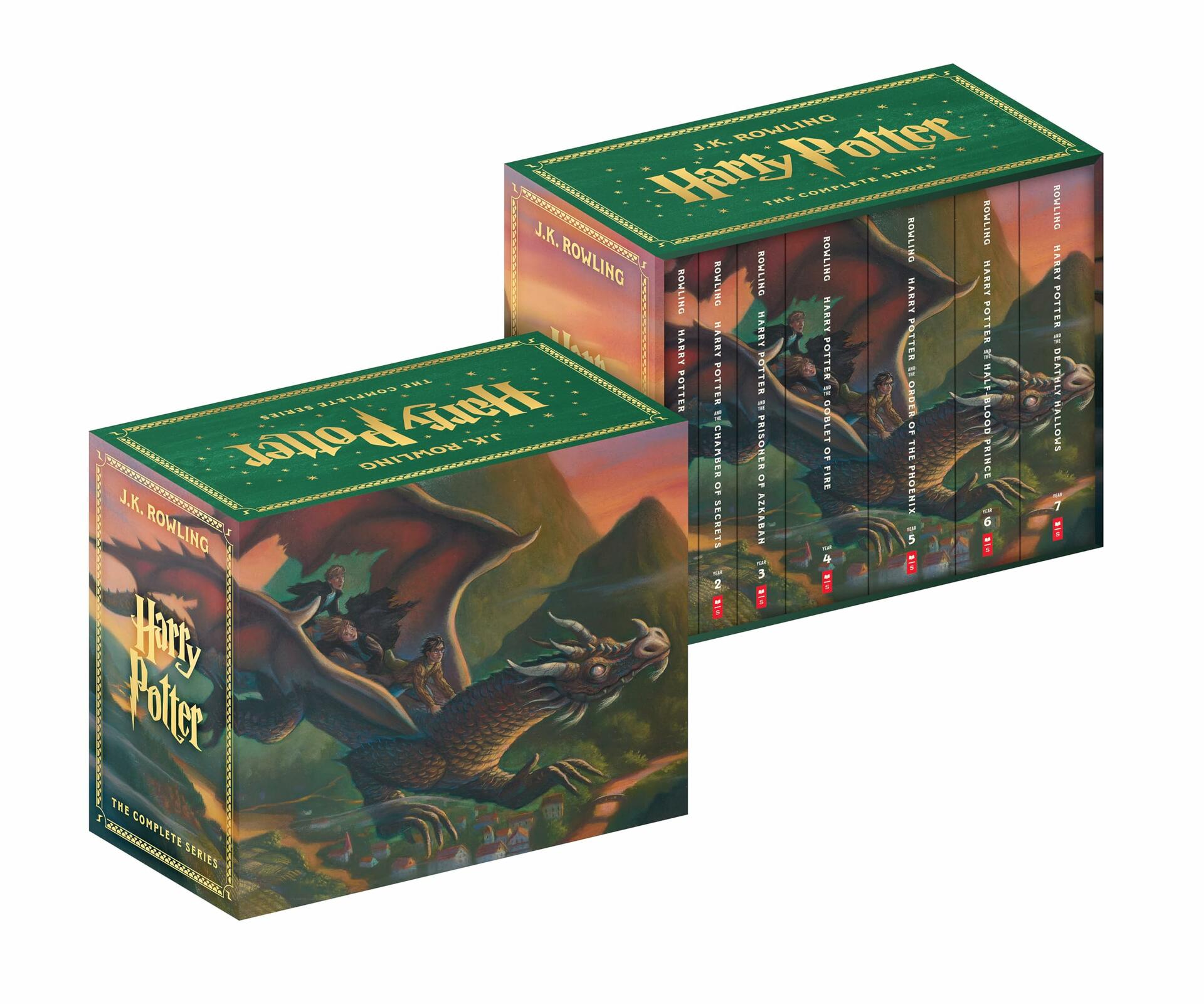 Harry Potter Complete Series 7-Book Boxed Set Collection J.K. Rowling
