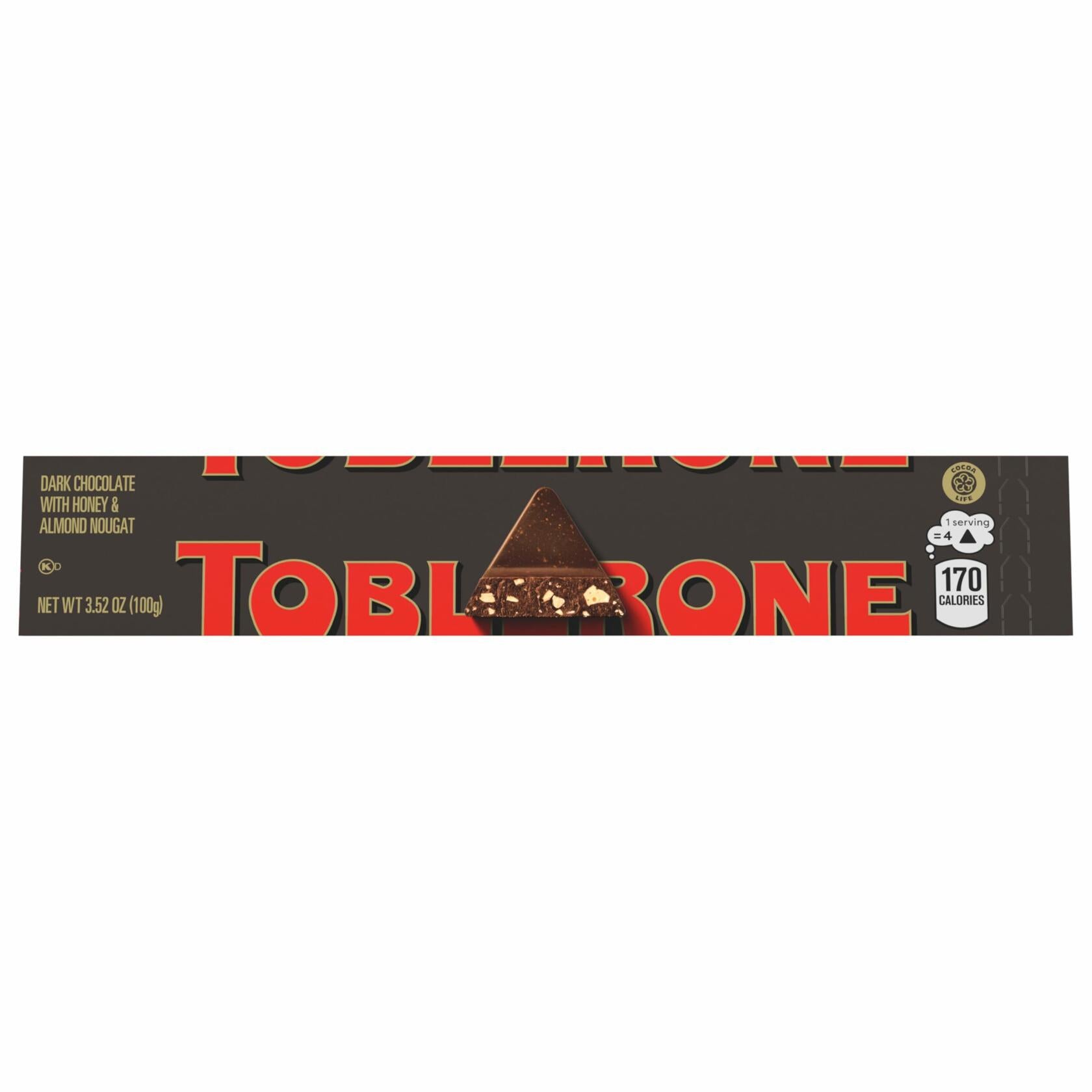 Toblerone Swiss Dark Chocolate Bar - 3.52 oz Bars (Pack of 20)