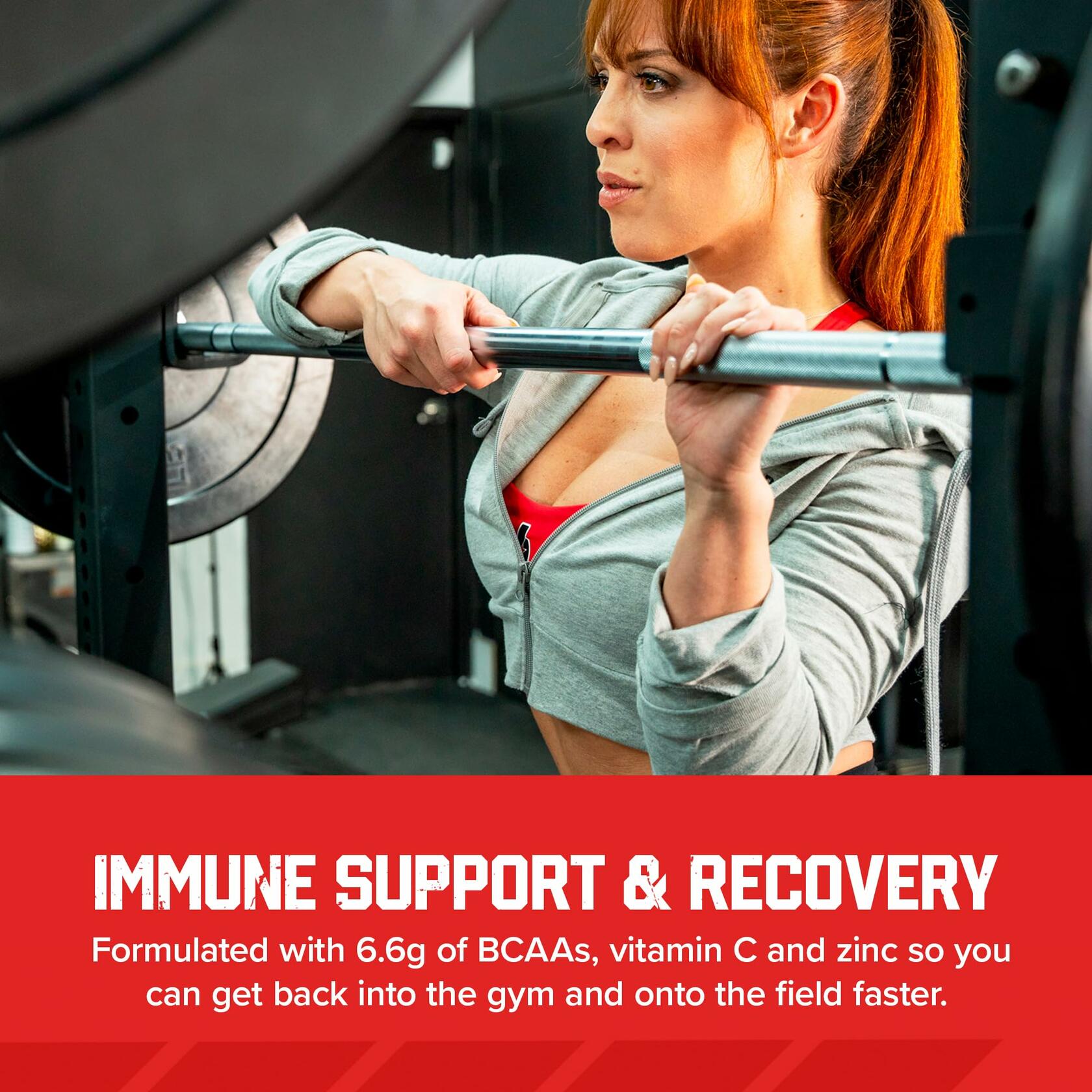 Six Star 100% Whey Protein Plus Recovery Powder - Strawberry Smoothie, 1.8lbs