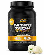 MuscleTech Nitro Tech 100% Whey Gold Protein Powder - Vanilla Cream, 2lb