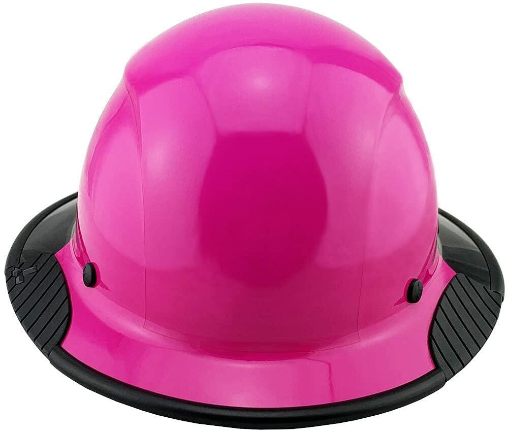 Lift Safety Dax Fifty/50 Full Brim Hard Hat - Pink Fiber Resin