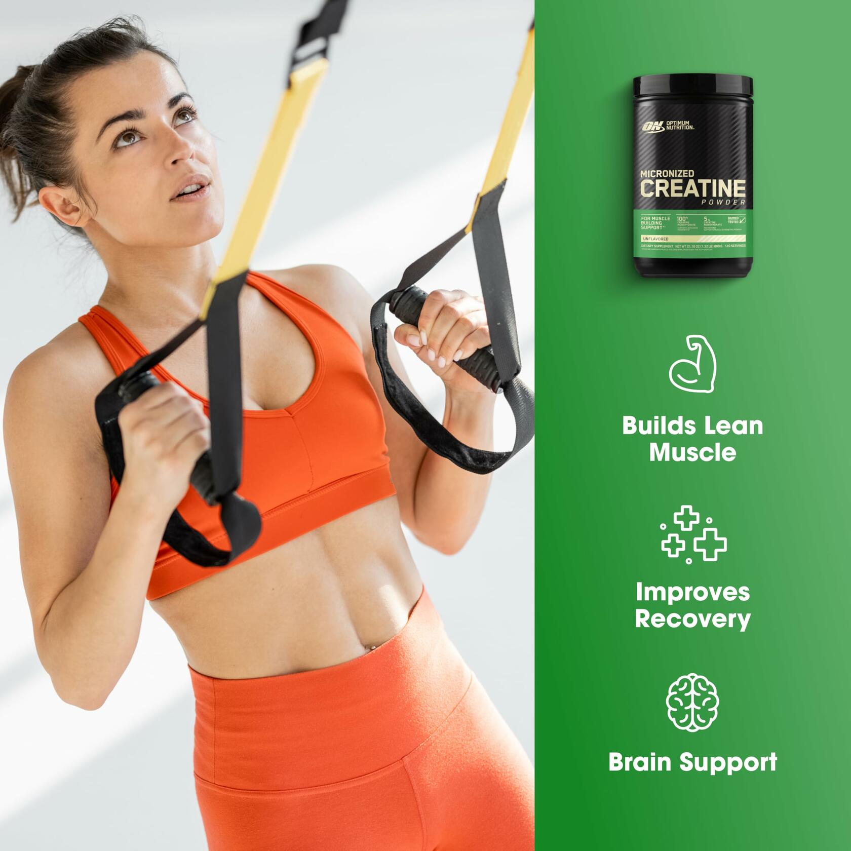 Optimum Nutrition Micronized Creatine Monohydrate Powder - Unflavored, 120 Servings