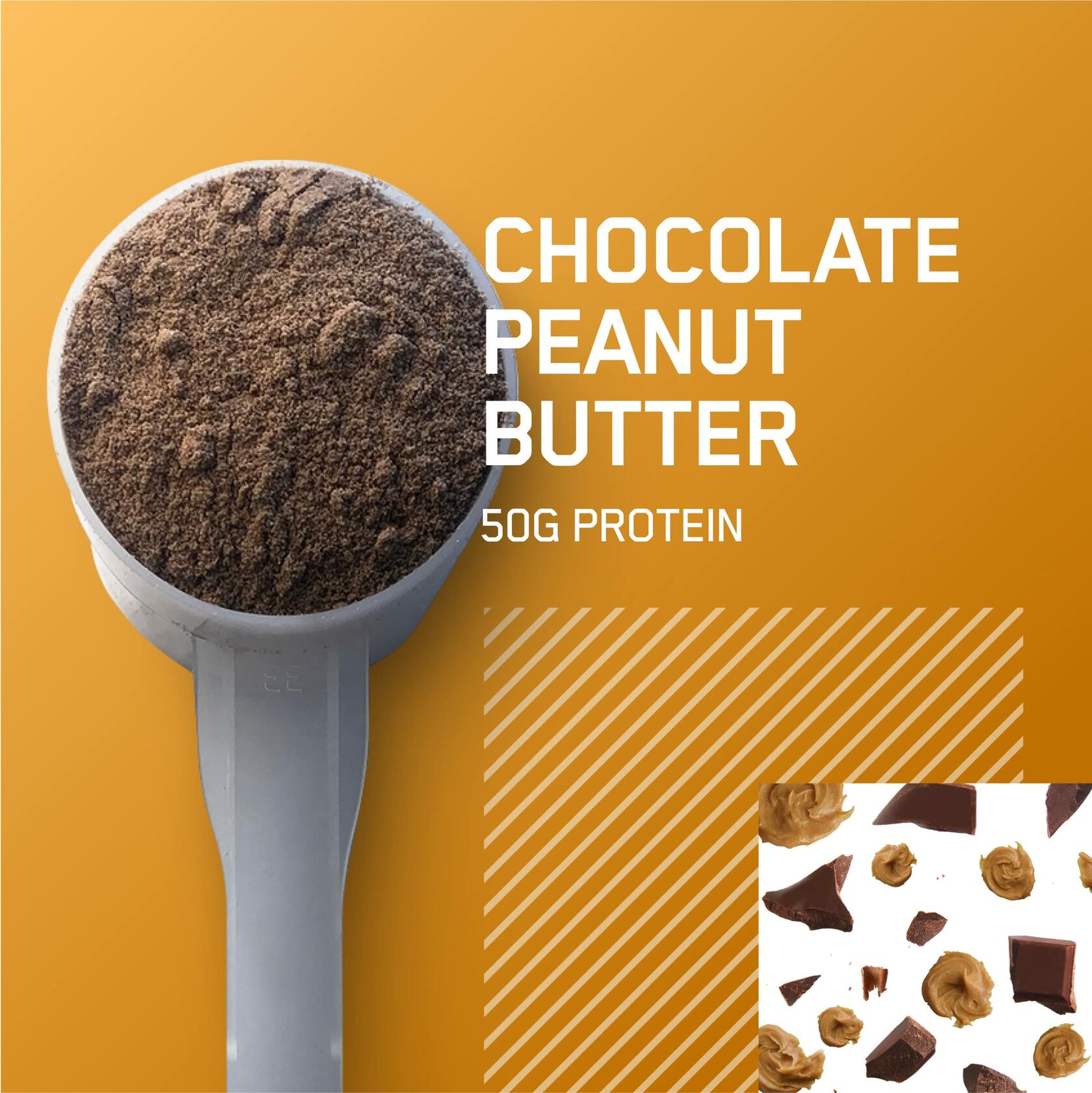 Optimum Nutrition Serious Mass Protein Powder, Chocolate Peanut Butter, 6lb (8 Servings)