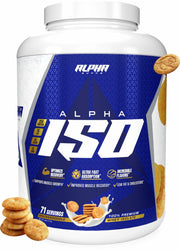 Alpha Supps ISO Whey Isolate Protein Powder, Snicker Doodle, 5lb (71 Servings)