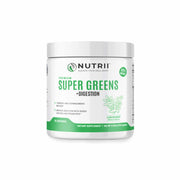 Nutrii Premium Super Greens + Digestion Immunity Support Powder, munity Superfood Powder, Lemon Mint, 30 Servings