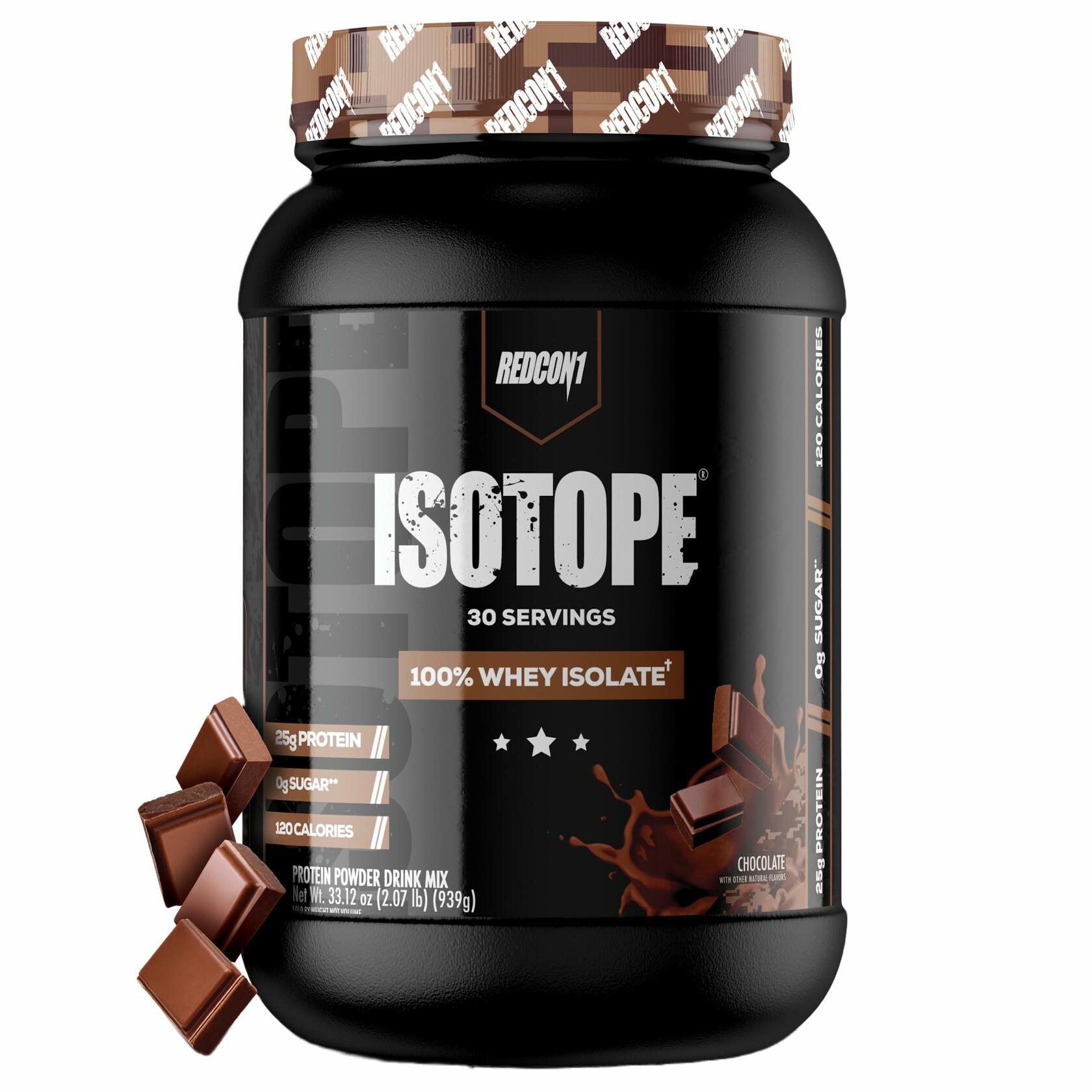 REDCON1 Isotope 100% Whey Isolate Protein Powder, Vanilla, 30 Servings