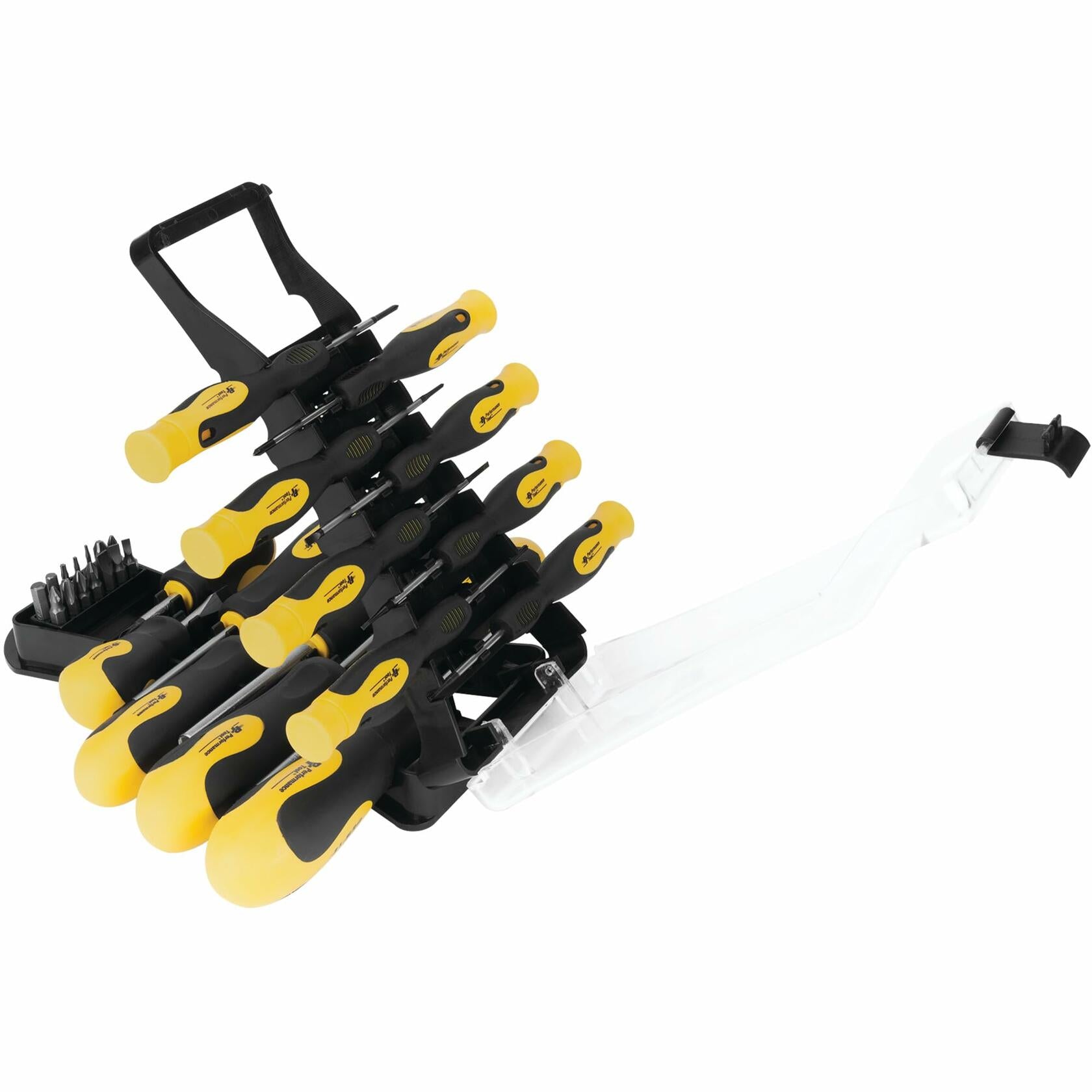 Performance Tool W1718 Screwdriver Set with Rack  30-Piece