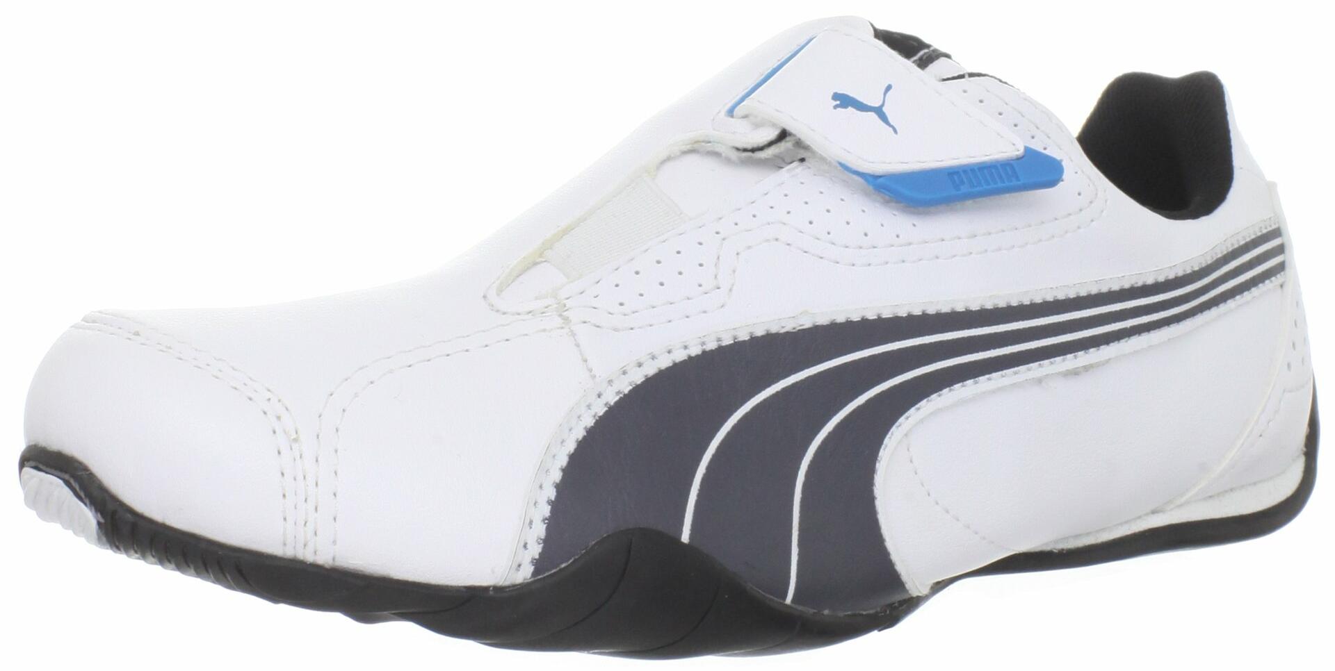 PUMA Men's Redon Move Slip On Sneakers, White/Dark Shadow/Black - Size 9