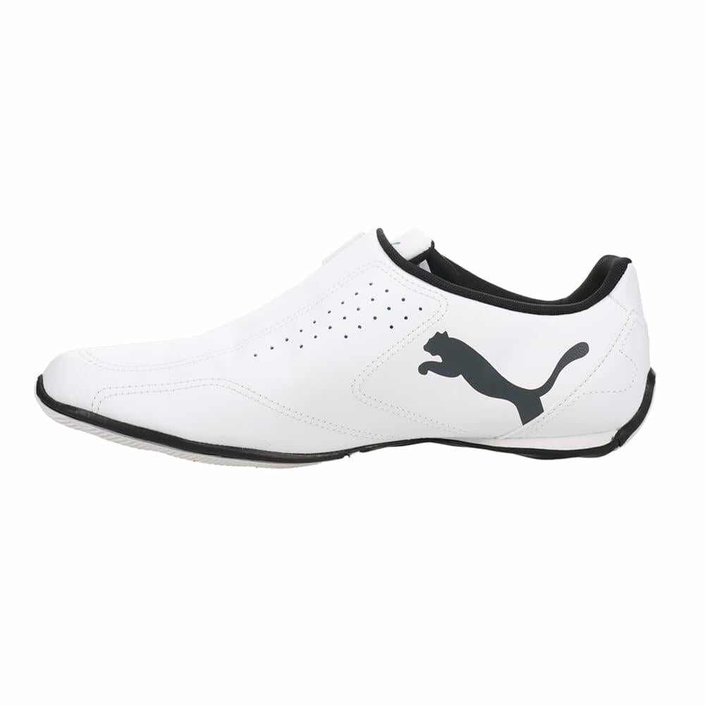 PUMA Men's Redon Move Slip On Sneakers, White/Dark Shadow/Black - Size 9