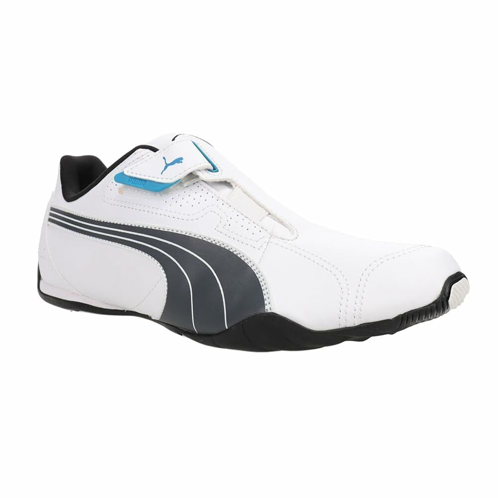PUMA Men's Redon Move Slip On Sneakers, White/Dark Shadow/Black - Size 9