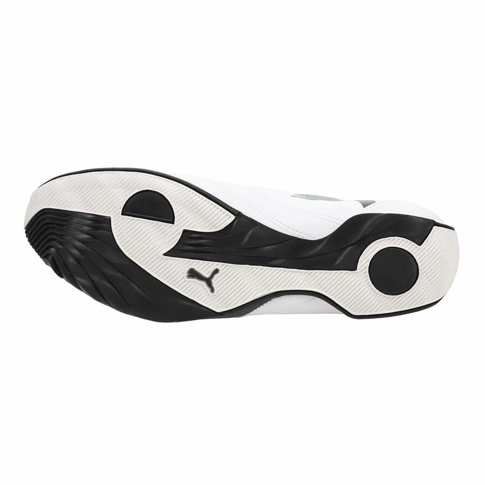 PUMA Men's Redon Move Slip On Sneakers, White/Dark Shadow/Black - Size 9