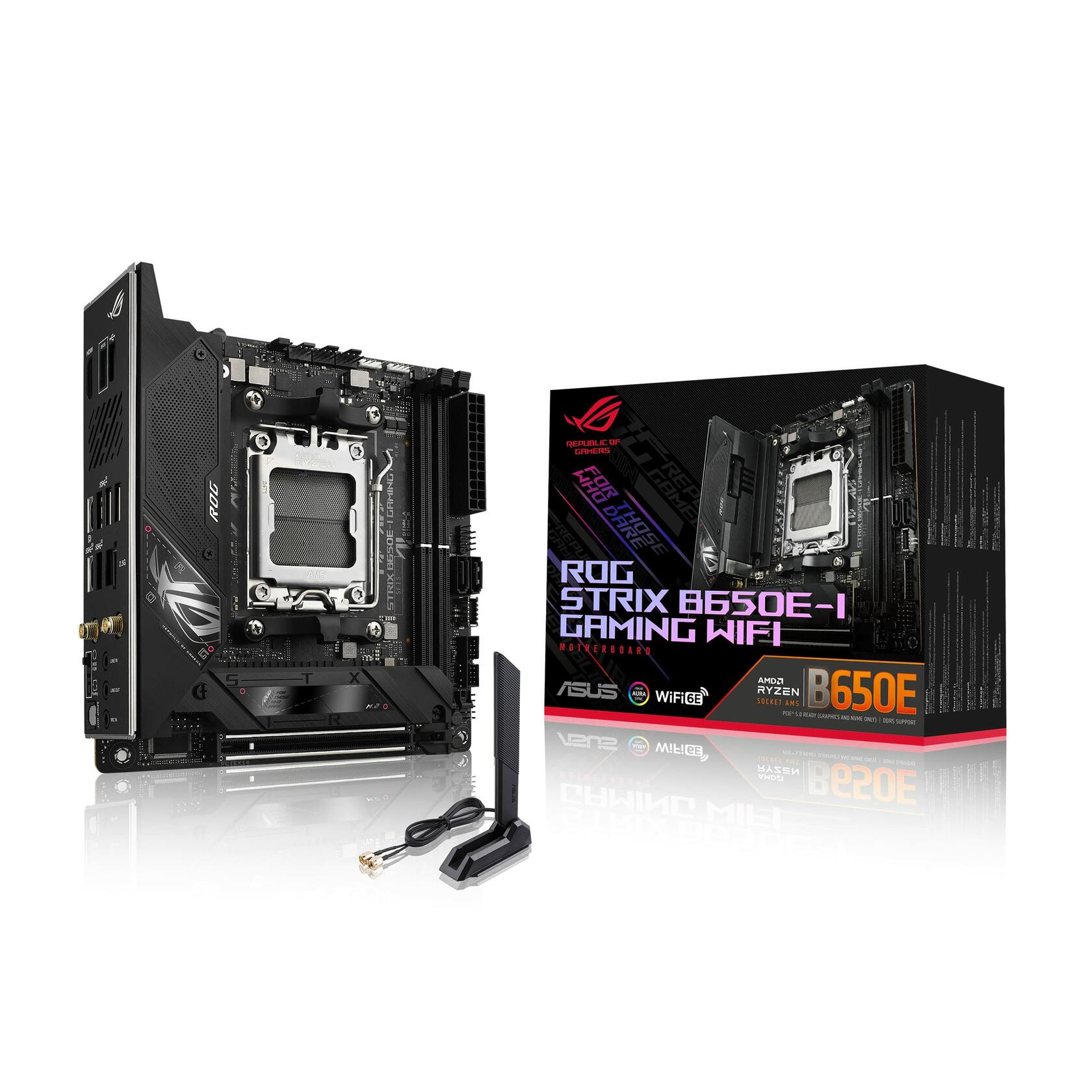 ASUS ROG STRIX B650E-I GAMING WIFI 6E Motherboard AM5/LGA1718/Ryzen7000/Mini-ITX