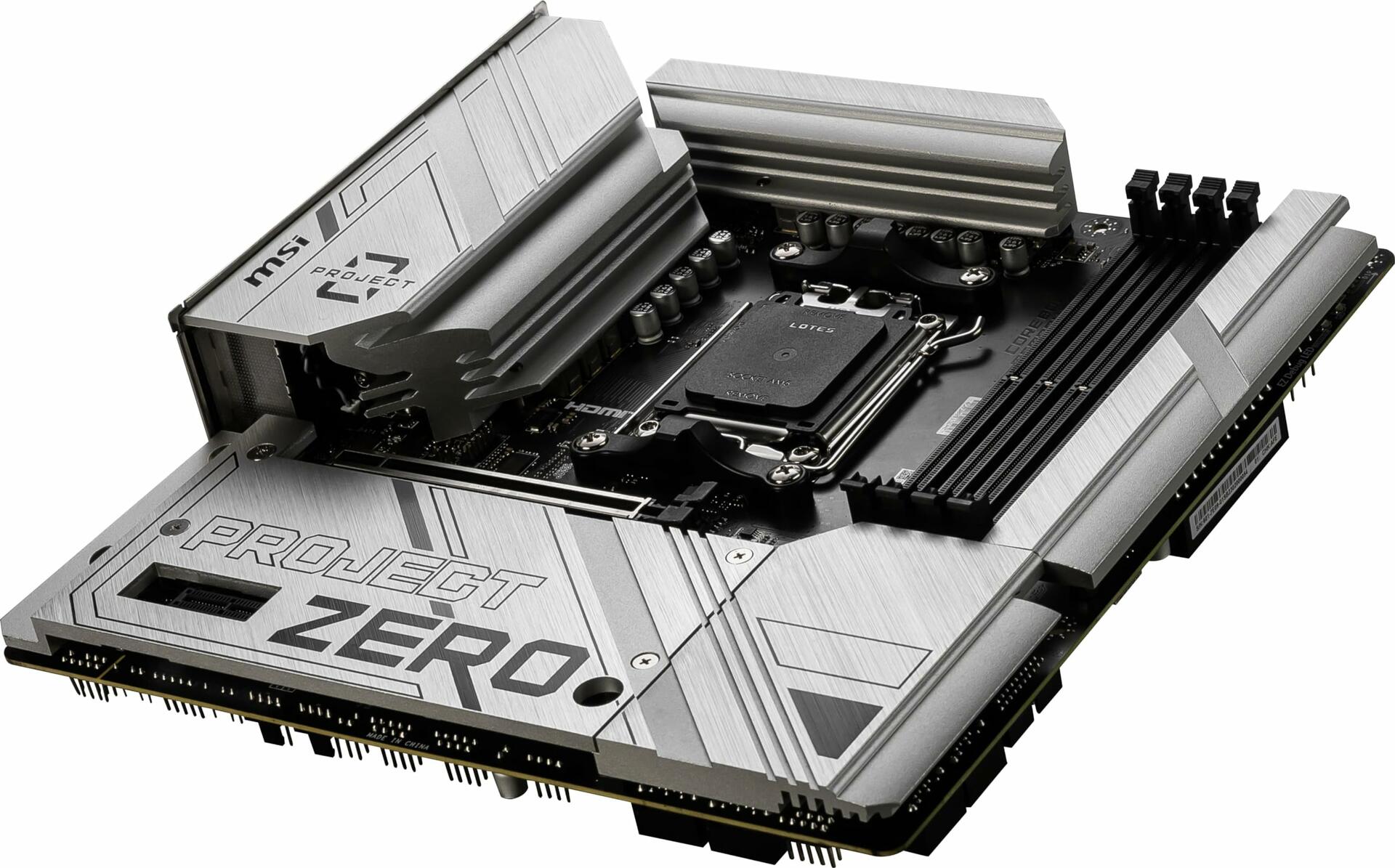 MSI B650M Project Zero Gaming Motherboard, AMD Ryzen 9000/8000/7000, DDR5, AM5