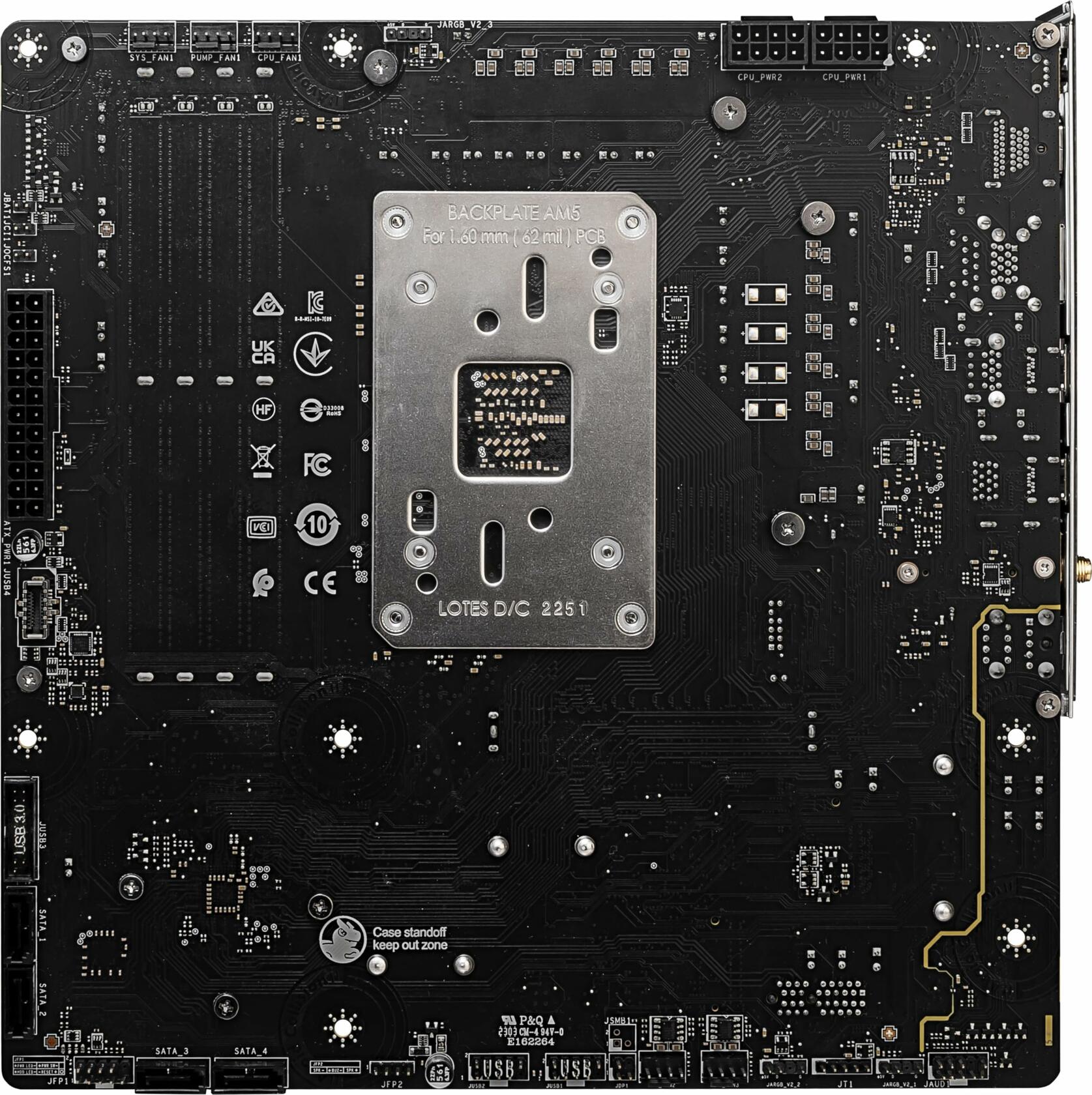 MSI B650M Project Zero Gaming Motherboard, AMD Ryzen 9000/8000/7000, DDR5, AM5