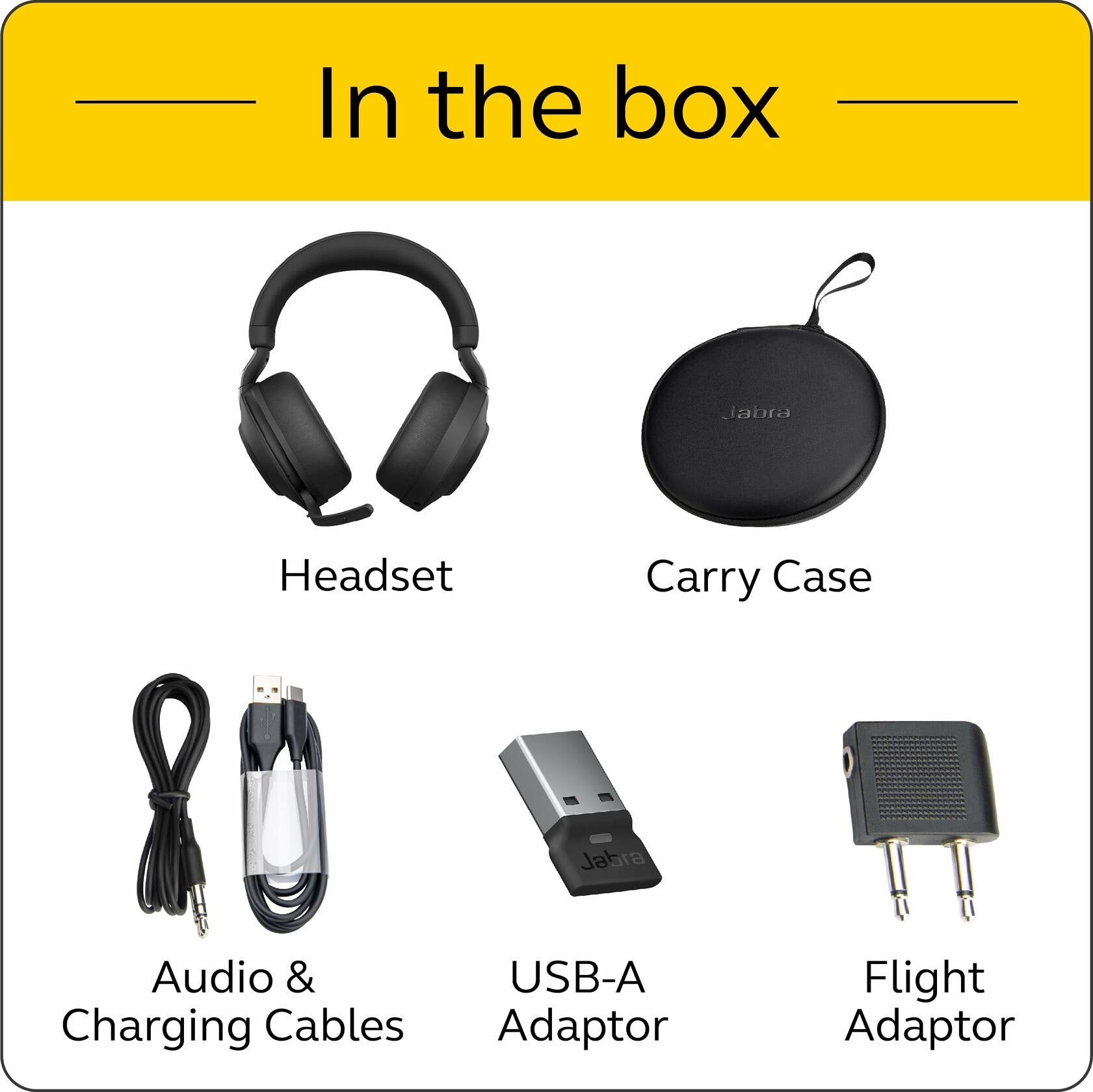 Jabra Evolve2 85 Link380A Stereo Wireless Headset, MS Teams Certified - Black