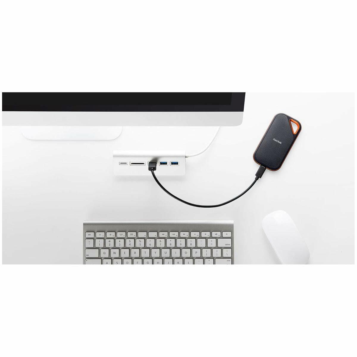 SanDisk Extreme Pro Portable SSD 1TB - USB Type-C 3.2 Gen 2 (3.1 Gen 2) Black