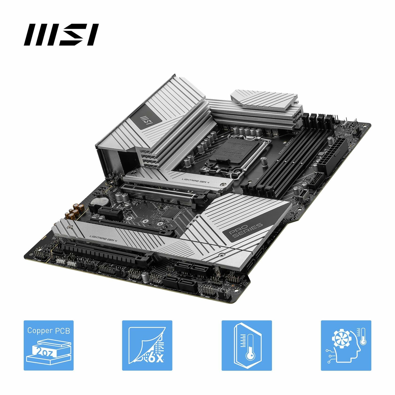 MSI PRO Z790-A MAX WiFi ProSeries Motherboard 12/13/14Gen Intel Processors, ATX