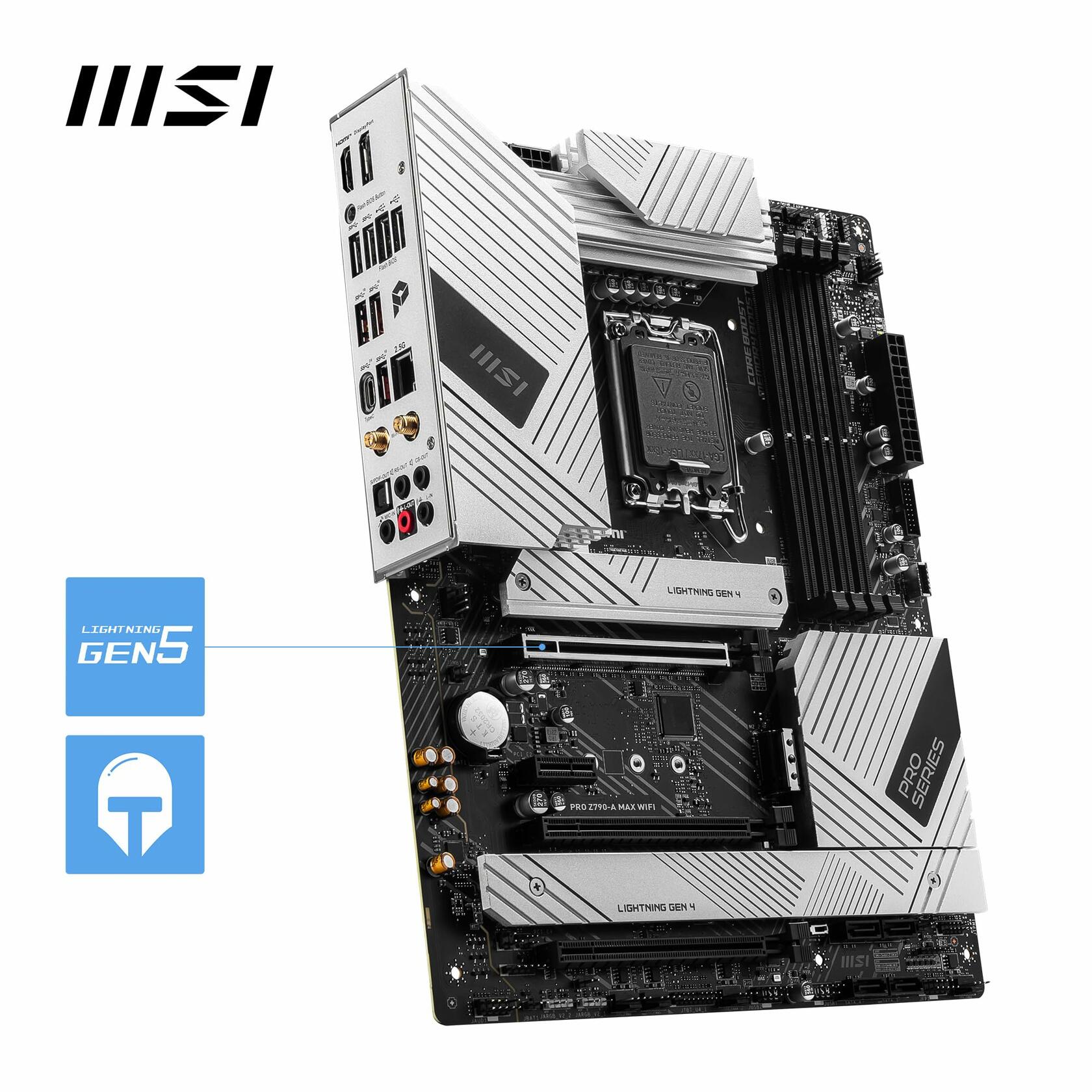 MSI PRO Z790-A MAX WiFi ProSeries Motherboard 12/13/14Gen Intel Processors, ATX