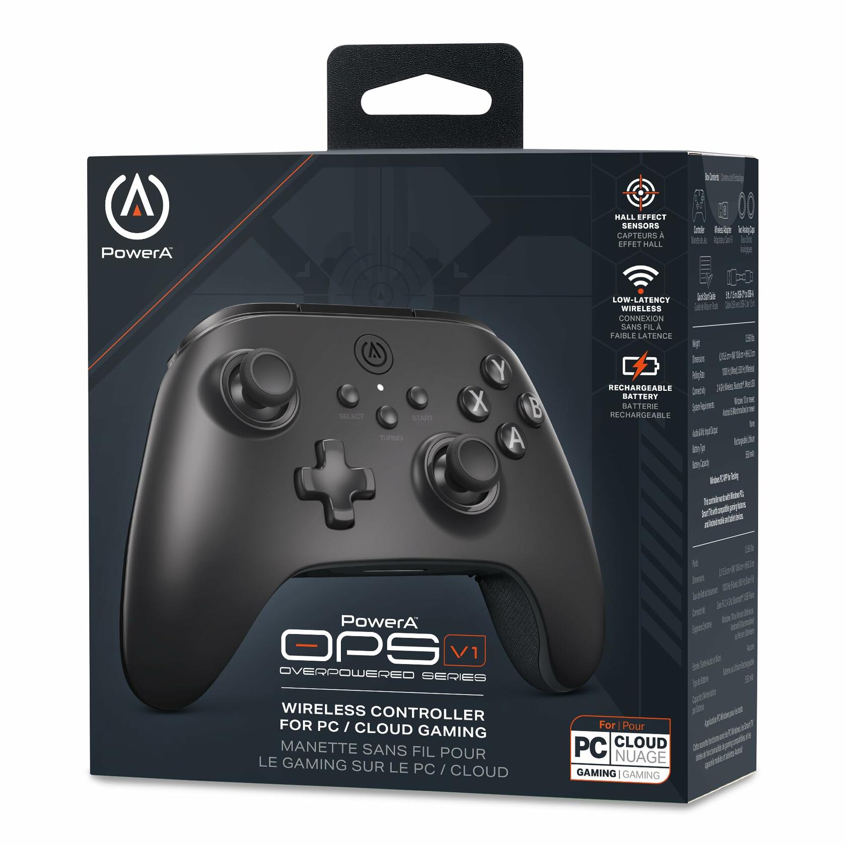 PowerA OPS v1 Wireless Controller for PC & Cloud Gaming - Black