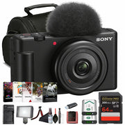 Sony ZV-1F Vlogging Camera, 20.1 MP 1" Sensor, 20mm Lens, Black (ZV1F/B)