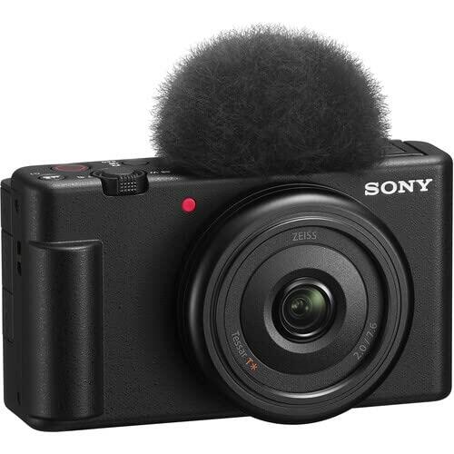 Sony ZV-1F Vlogging Camera, 20.1 MP 1" Sensor, 20mm Lens, Black (ZV1F/B)