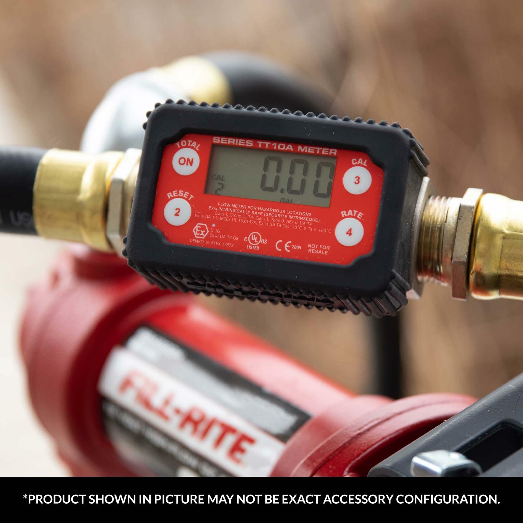 Fill-Rite Digital In-Line Fuel Transfer Meter, 1" Inlet/Outlet, 2-35 GPM - TT10N