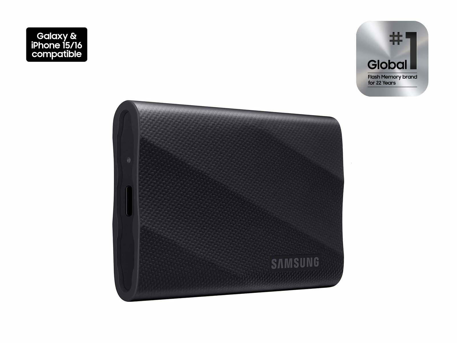 Samsung T9 4TB Portable SSD Up to 2000MB/s, Gen 2x2, (MU-PG4T0B/AM) - Black
