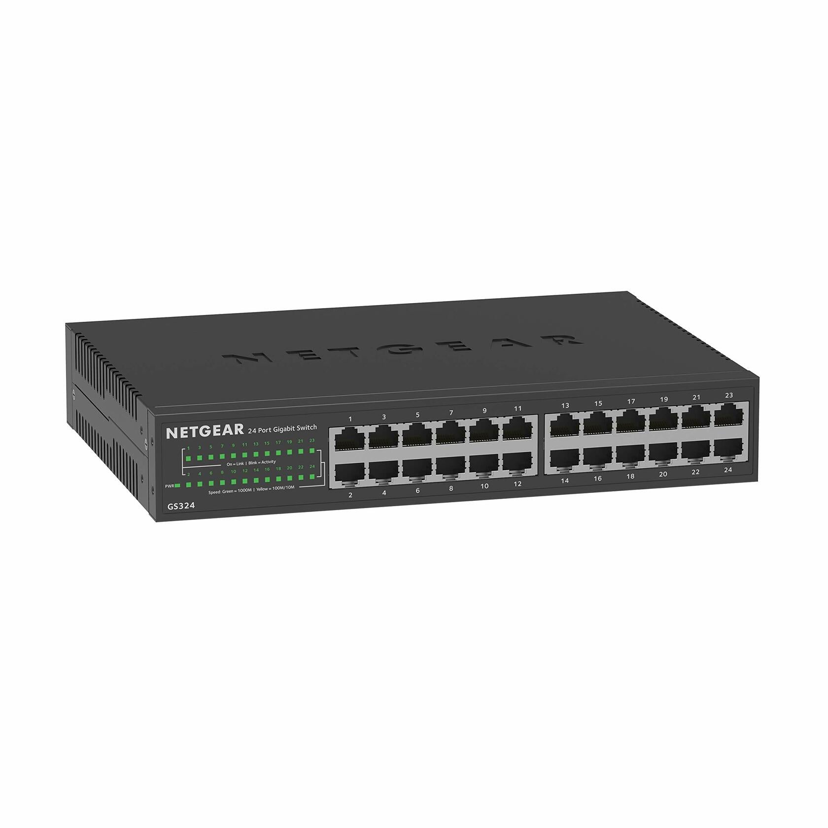 NETGEAR 24-Port Gigabit Ethernet Unmanaged Essentials Switch (GS324) *Damaged Box*