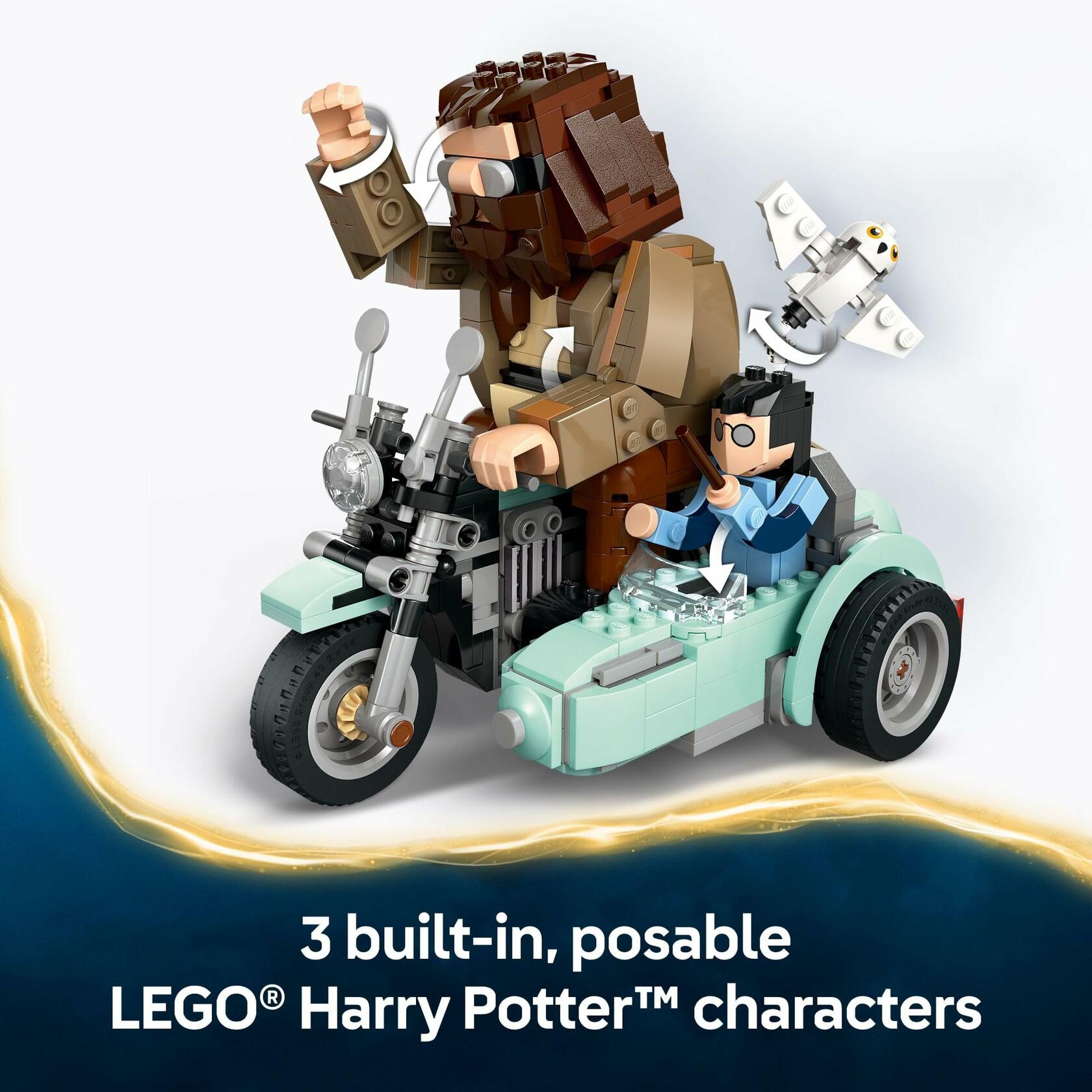 LEGO Harry Potter Hagrid & Harry's Motorcycle Ride Building Set 76443 - 617pcs