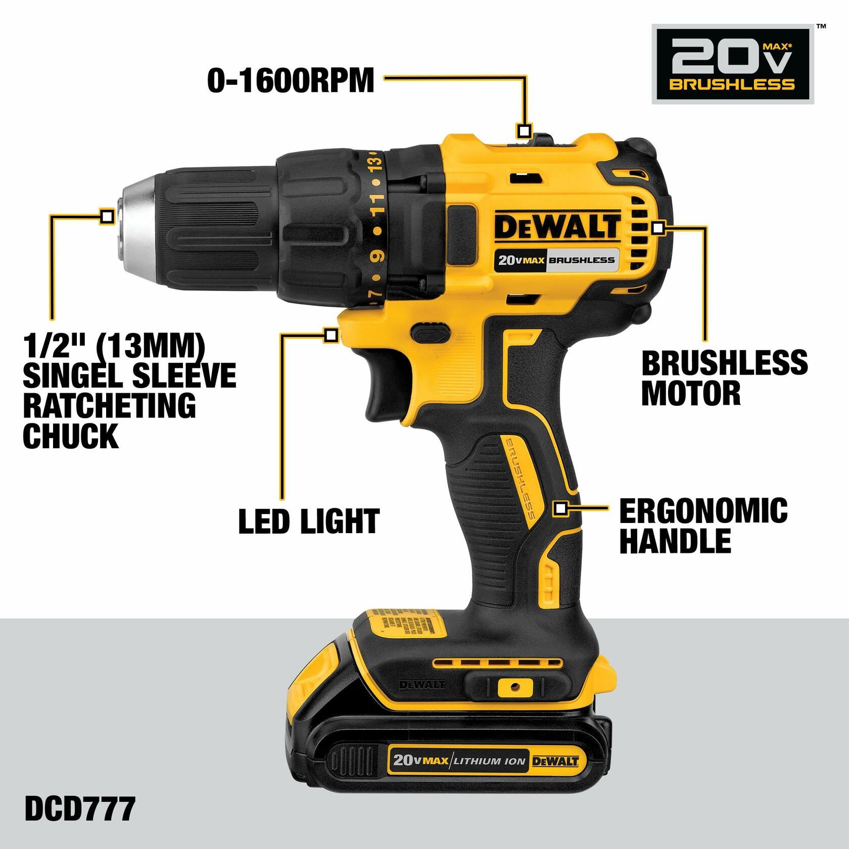 DEWALT 20V MAX 2-Tool Brushless Power Tool Combo Kit - DCK277D2