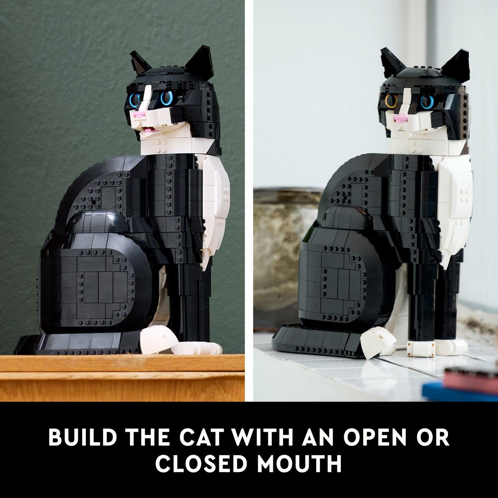 LEGO Ideas Tuxedo Cat Building Set 21349, Ages 18+, 1710 pcs