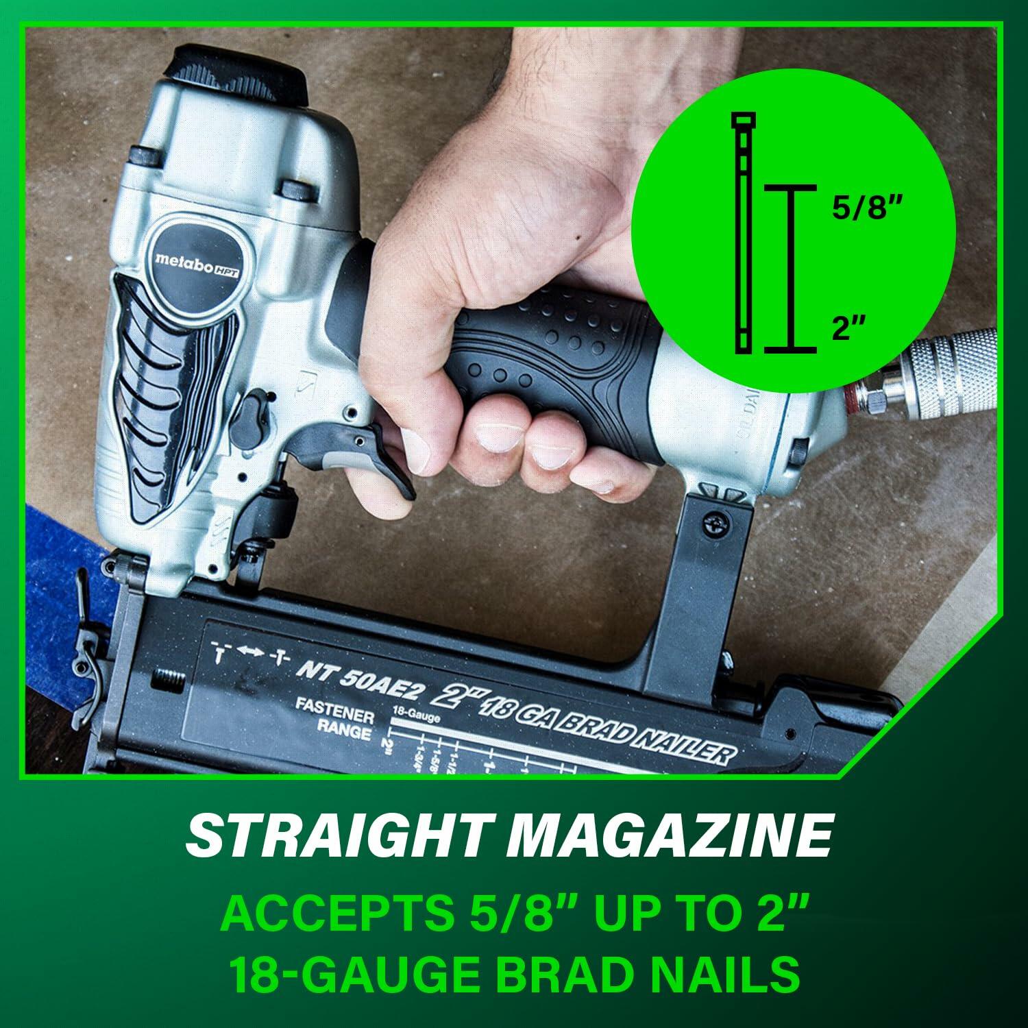 Metabo HPT NT50AE2M 18-Gauge 2 in. Brad Nailer