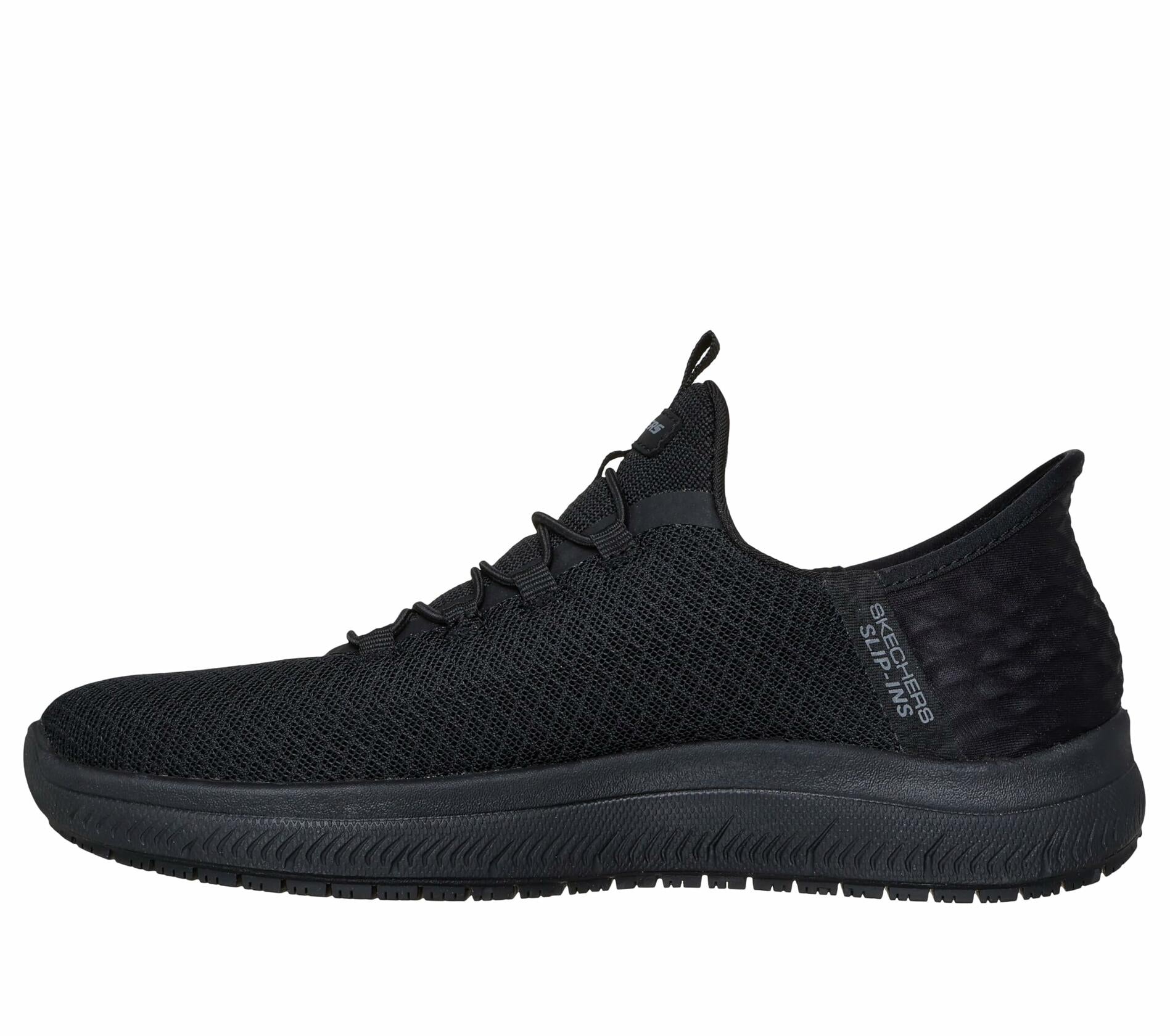 Skechers Women's Work Slip-Ins Summits Enslee Slip Resistant Sneakers, Black, 8.5