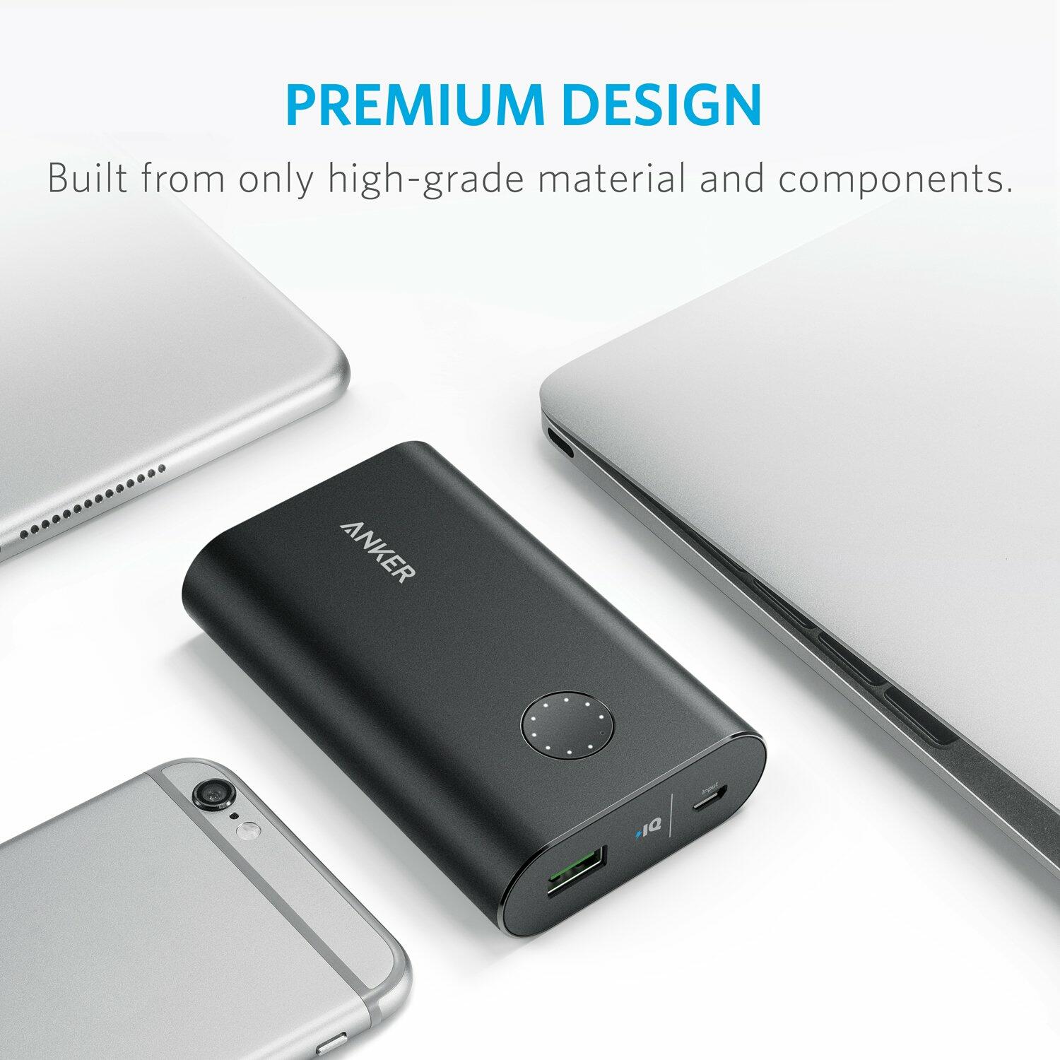 Anker PowerCore+ 10050 Premium Aluminum Portable Charger with Qualcomm Quick Charge 3.0
