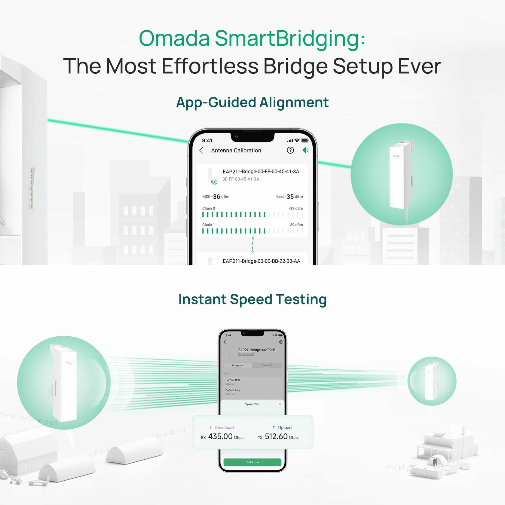 TP-Link EAP211-Bridge KIT Single Band IEEE 802.11 a/b/g/n/ac 867 Mbit/s Wireless
