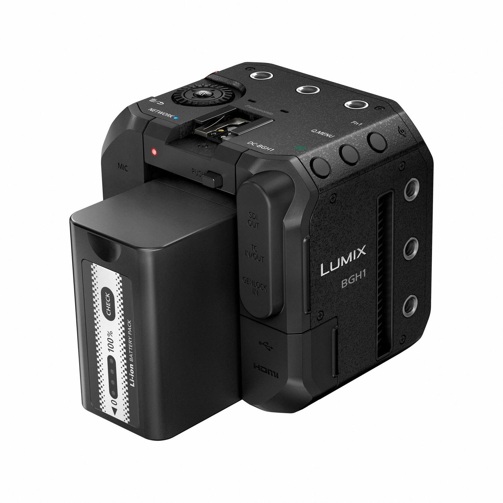Panasonic LUMIX BGH1 4K Box Mirrorless Camera +Livestreaming, Camera Only, Black
