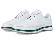 adidas Unisex MC80 Spikeless Golf Shoes, White/Silver /Green, 4 (M)/5 (W)