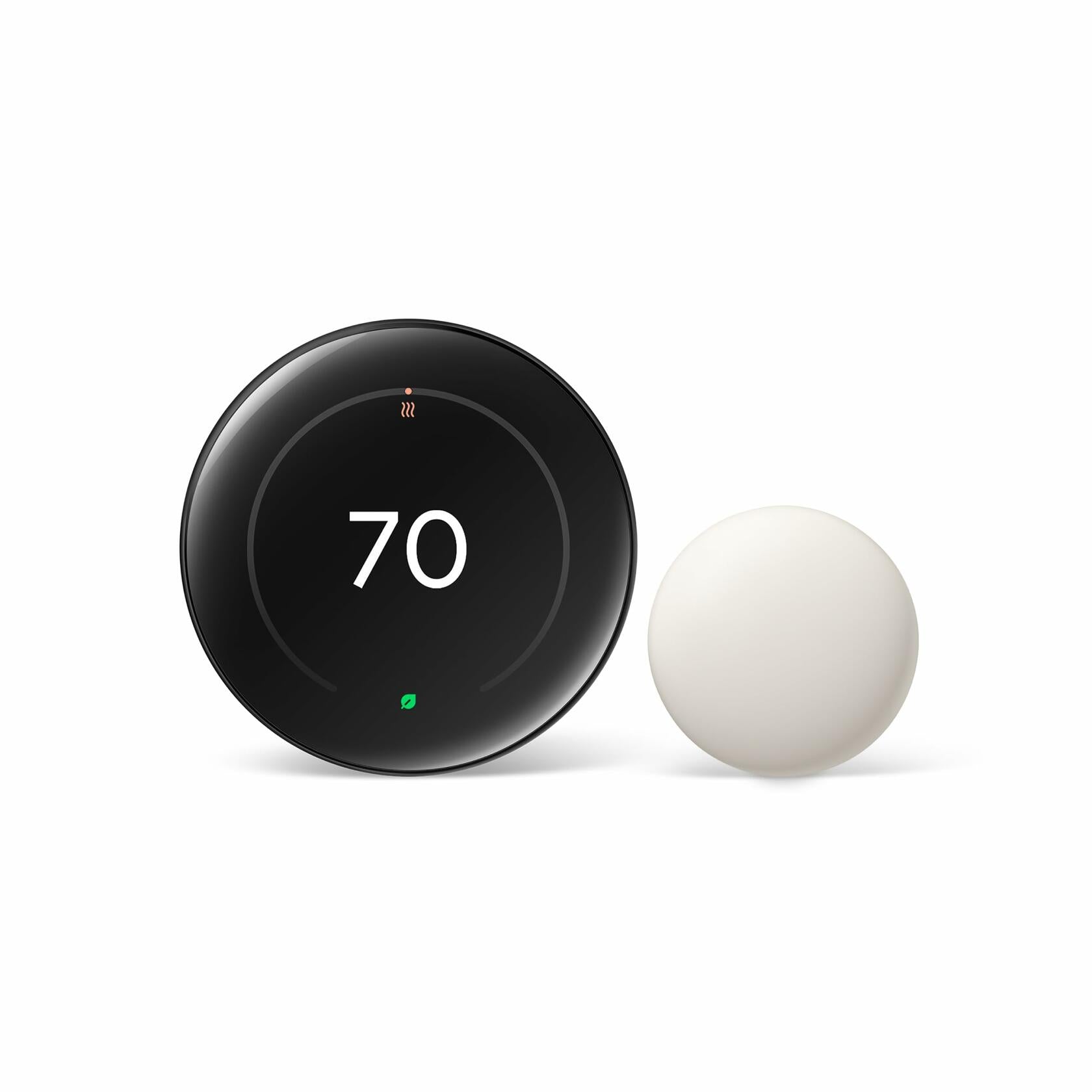 Google Nest Learning Thermostat 4thGen + Nest Temperature Sensor 2ndGen Obsidian