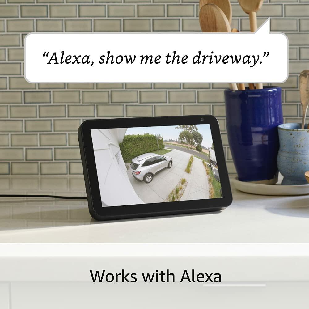 Ring Floodlight Cam Plus - Wired Motion-Activated 1080p HD Video, White