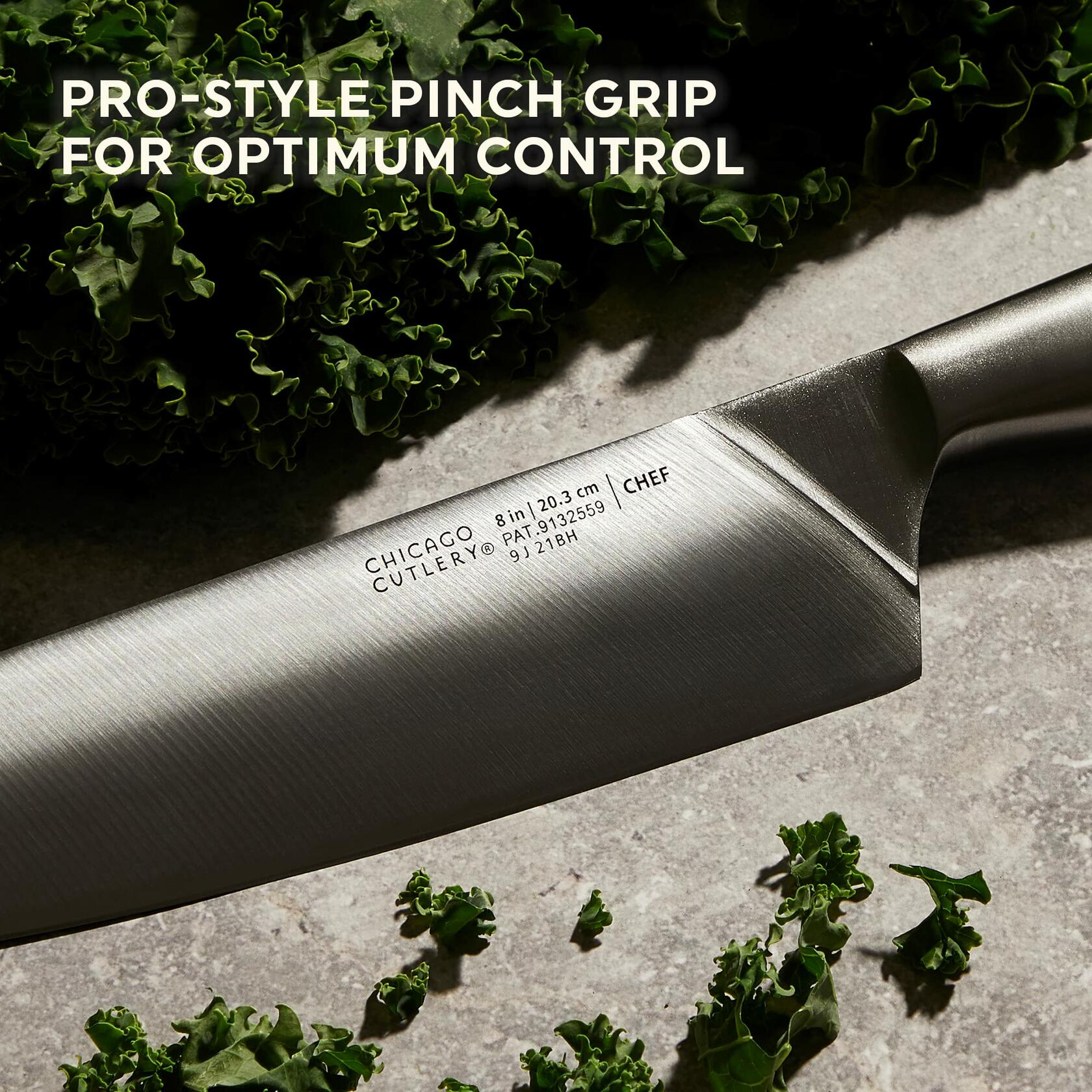 Chicago Cutlery Insignia Knife Block Set, 18pc with Built-in Sharpener