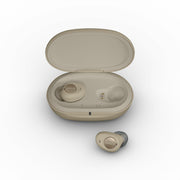Jabra - Enhance Plus Self-Fitting OTC Hearing Aids with iPhone Streaming for Music & Calls - Gold Beige