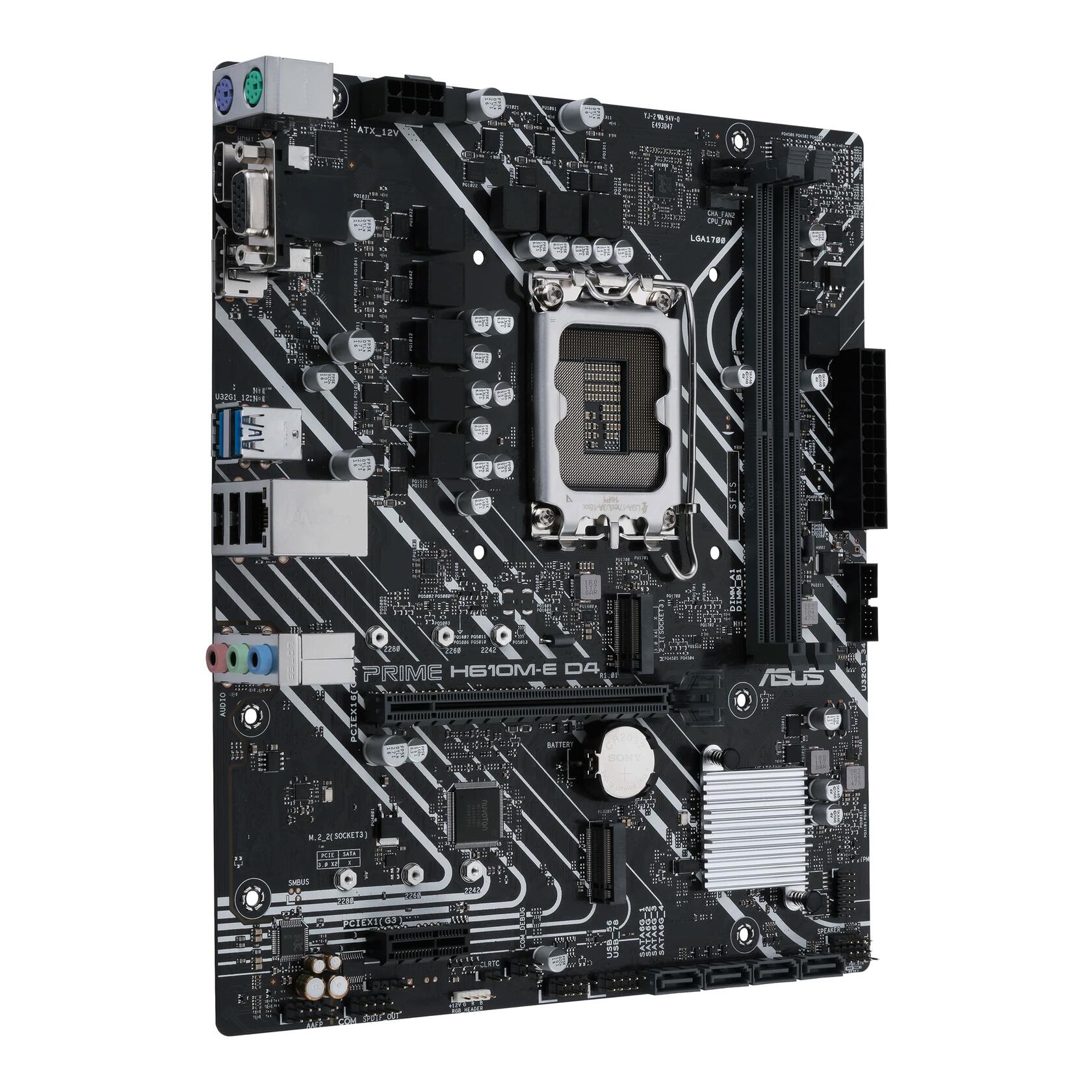 ASUS PRIME H610M-E D4-CSM Intel H610 LGA 1700 Micro ATX