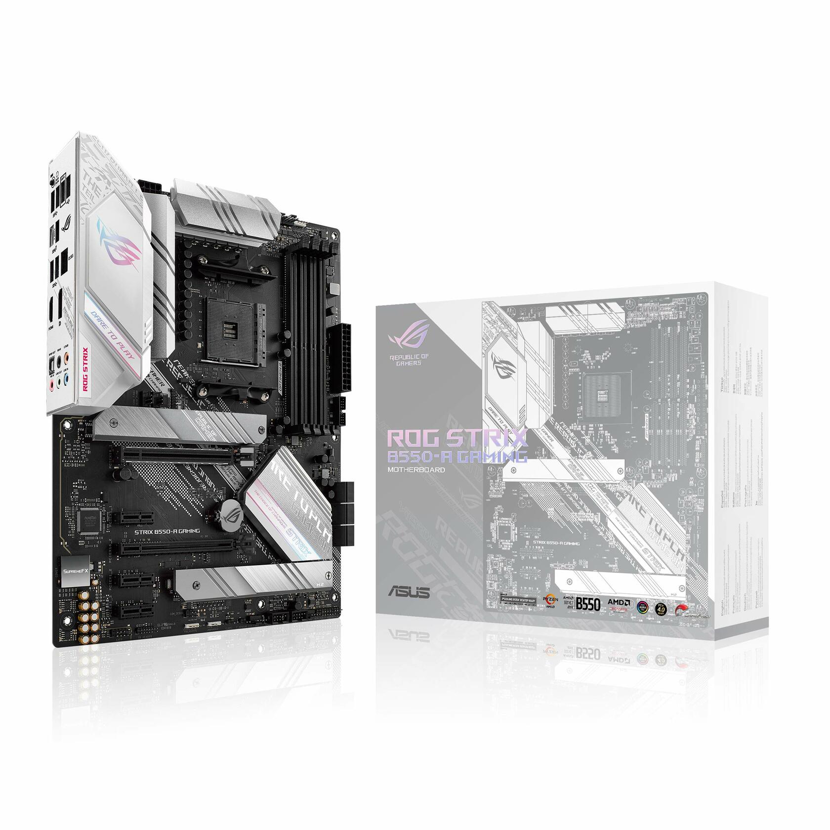 ASUS ROG STRIX B550-A Gaming Motherboard, AM4 ATX AMD, 128GB DDR4