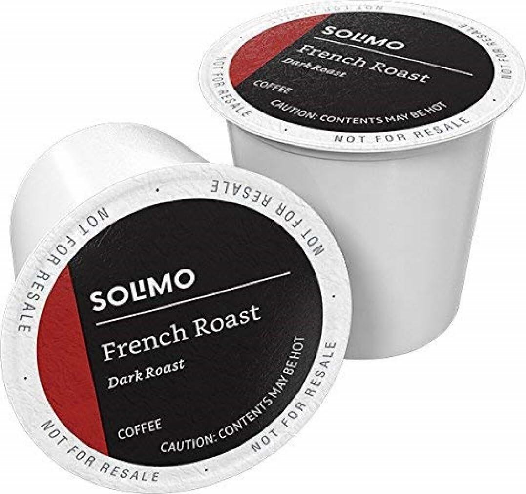 Solimo French Roast (Dark) Keurig K-Cup Coffee Pods, 100ct