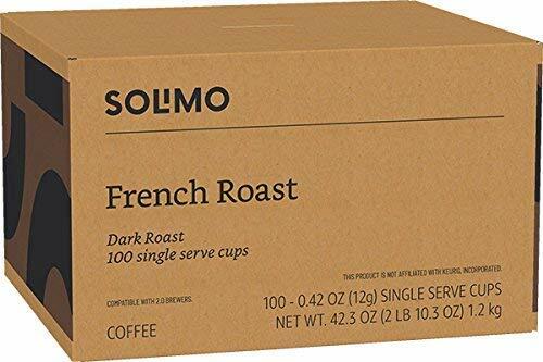 Solimo French Roast (Dark) Keurig K-Cup Coffee Pods, 100ct