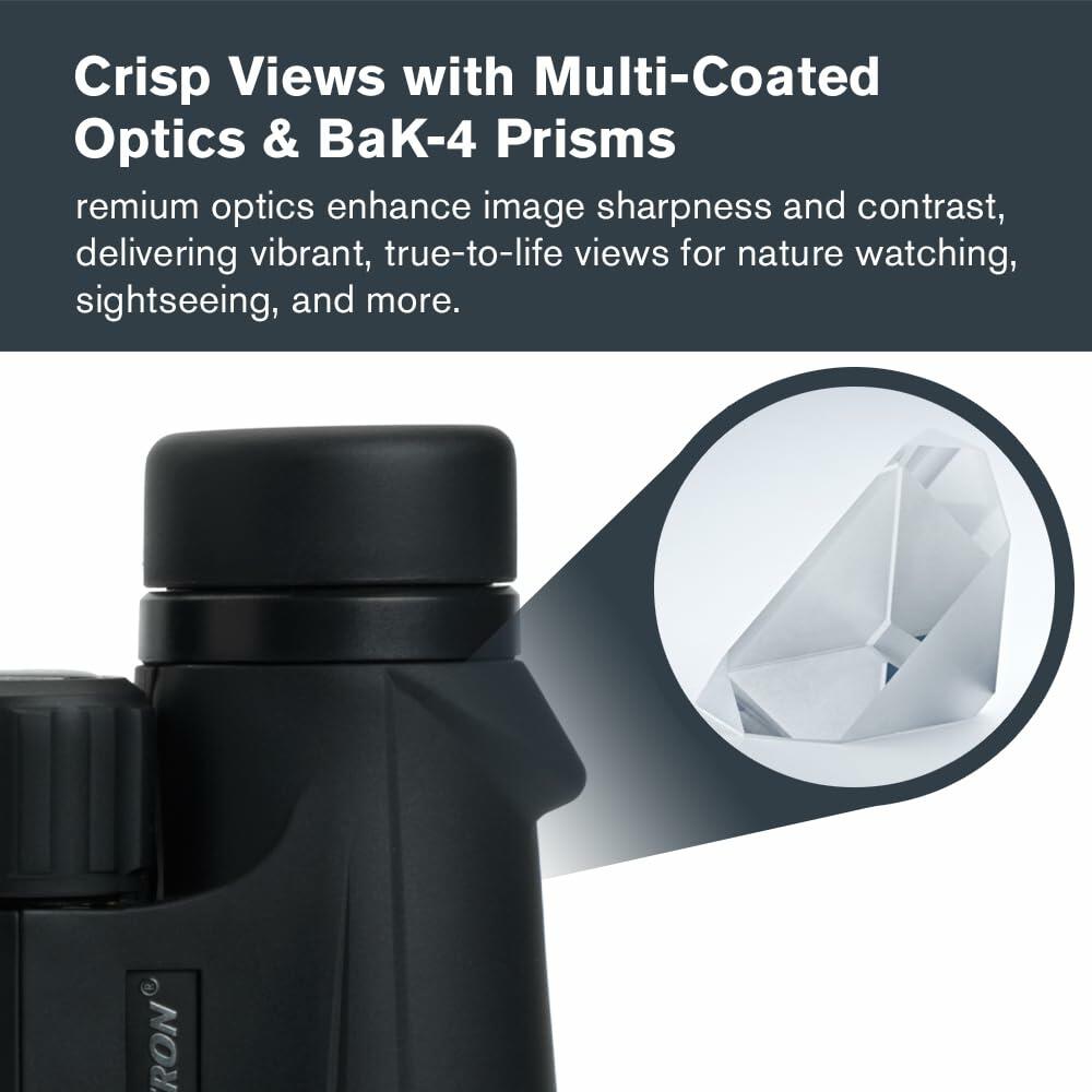 Celestron Outland X 10x50 Binoculars, Water/Fog Proof, 71348 (Black)