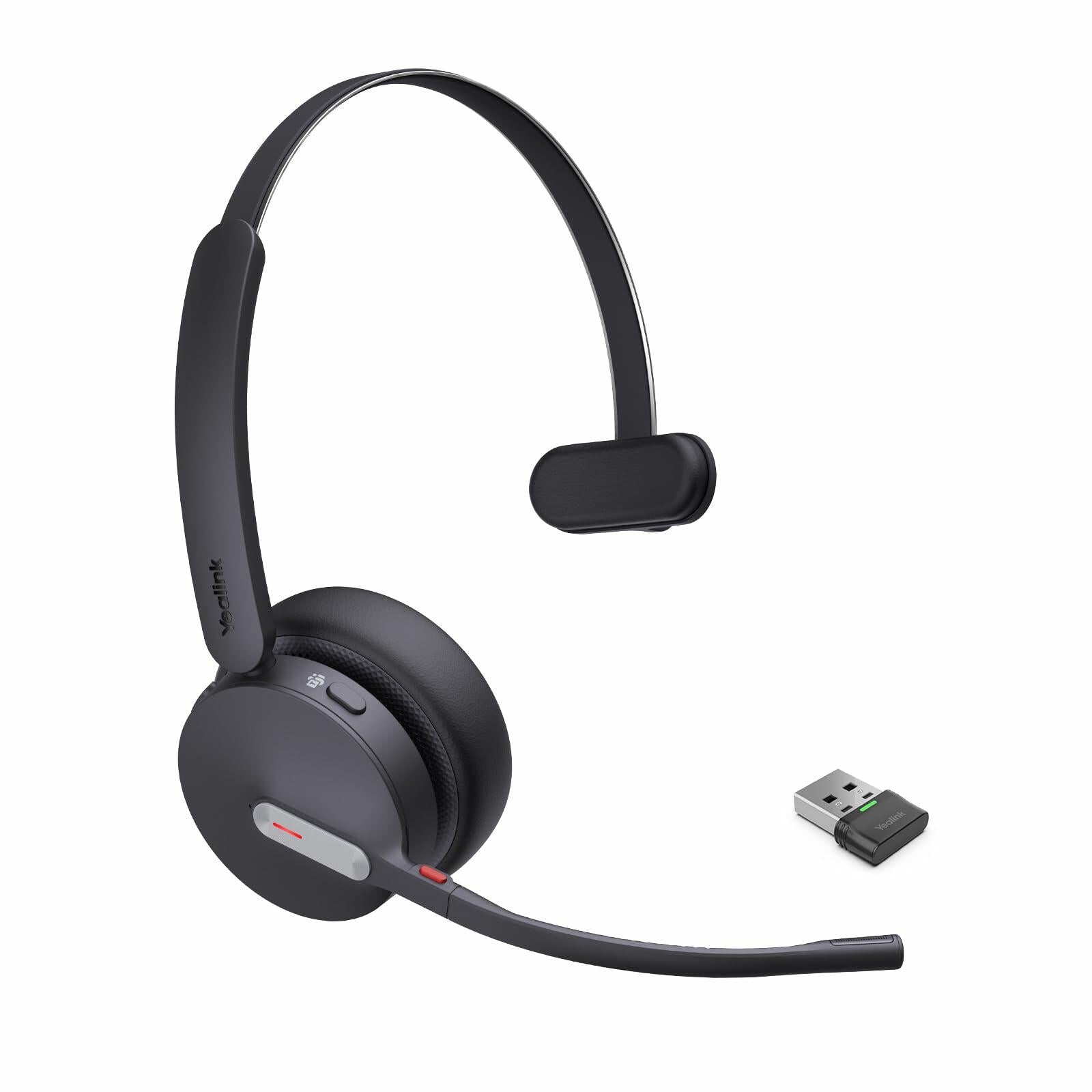 Yealink BH70 Mono Bluetooth Headset w/Mic, Microsoft Teams, USB-A  - Black