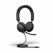 Jabra Evolve2 40 SE Wired Noise Cancelling Stereo Headset, MS Teams USB-C, Black