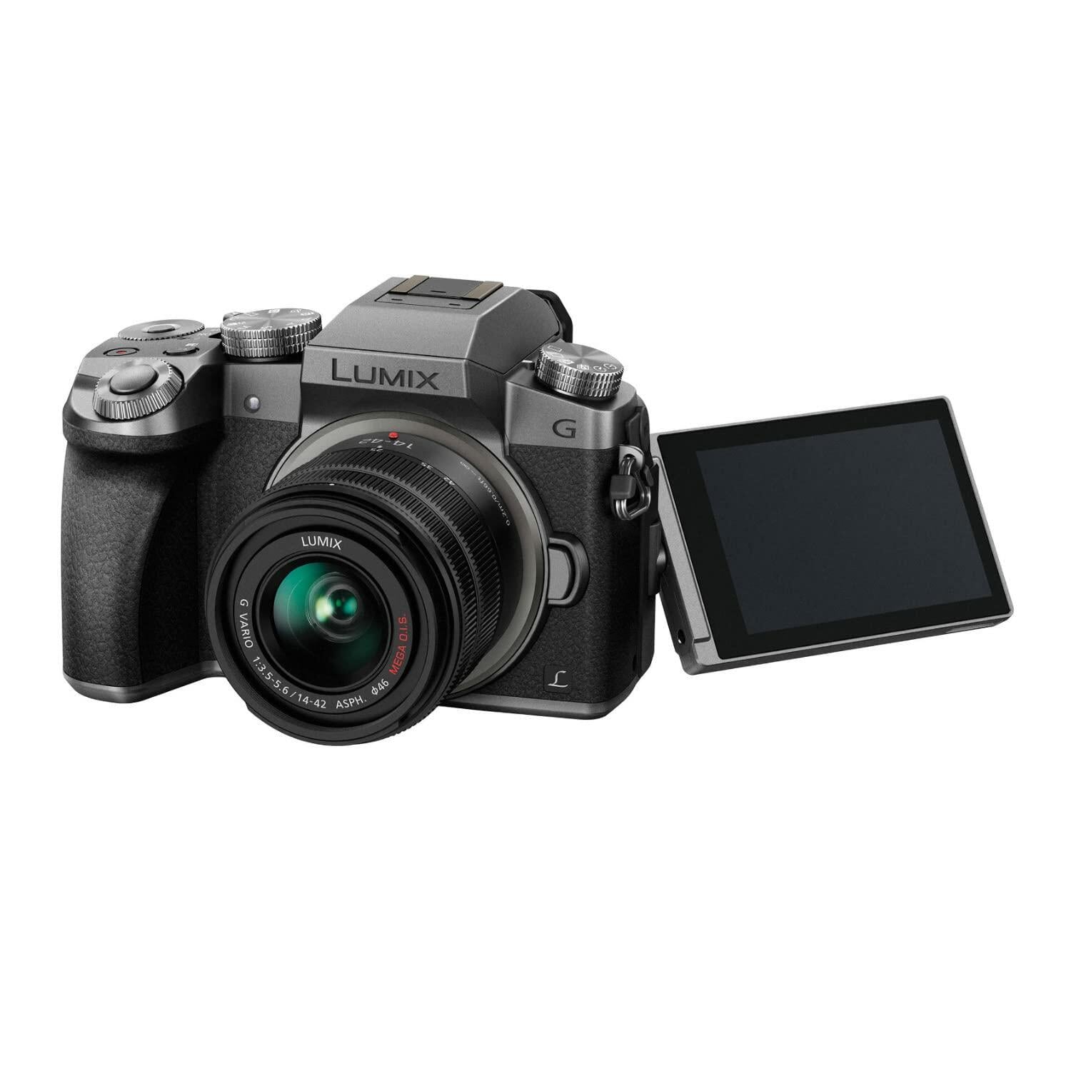 Panasonic LUMIX G7KS 4K Mirrorless Camera, 16 MP, 14-42 mm Lens Kit, DMC-G7KS (Silver)